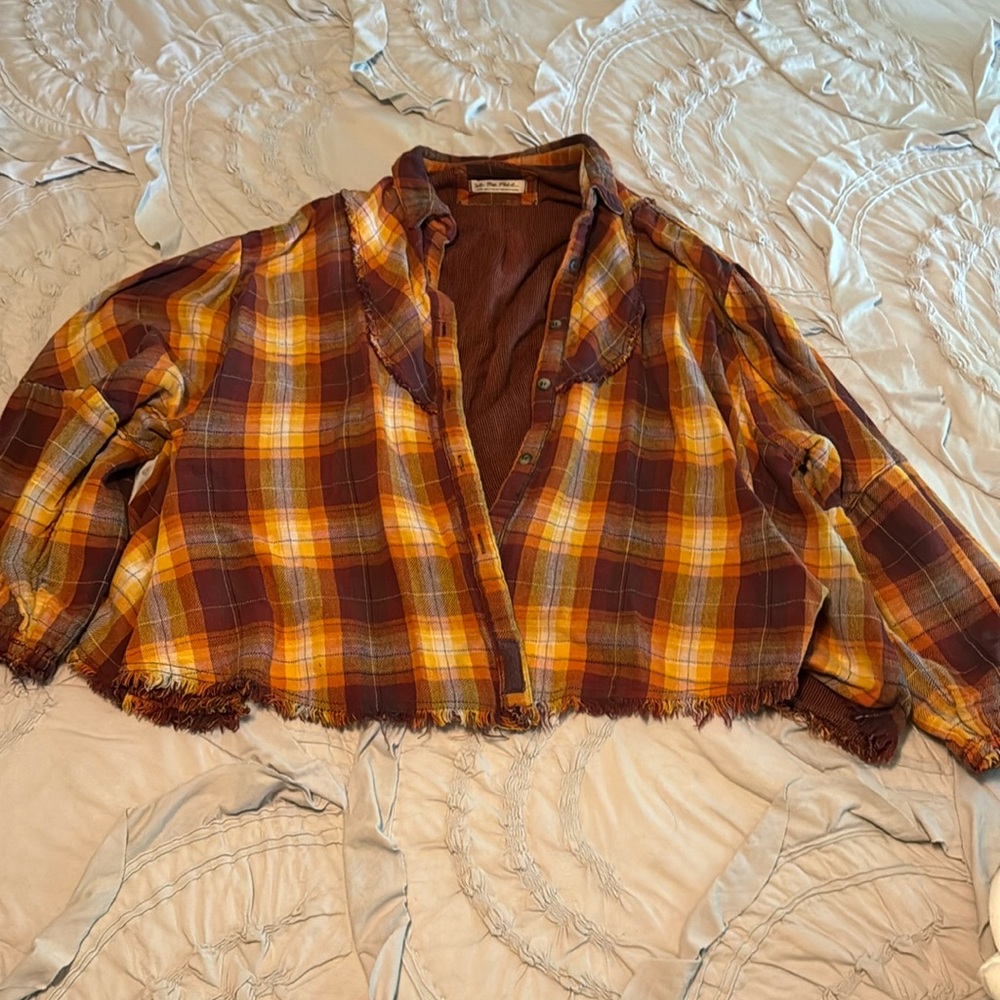 Free people flannel button up
